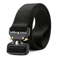 tactical belt military style webbing riggers web belt heavy duty quick release metal buckle belt for men