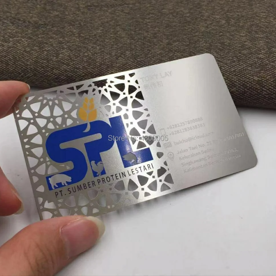 Заказная визитная карточка из нержавеющей стали|Визитки| |