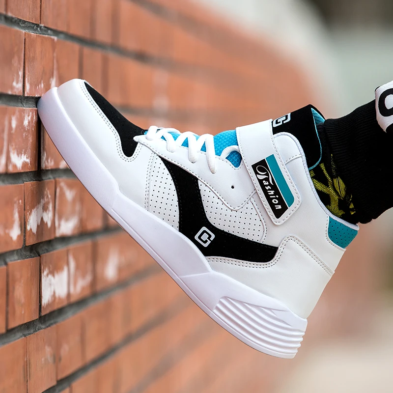 

Удобная обувь hig htop, Мужская дышащая спортивная обувь, легкие кроссовки, мужская обувь на шнуровке, Баскетбольная обувь для мужчин, большой р...