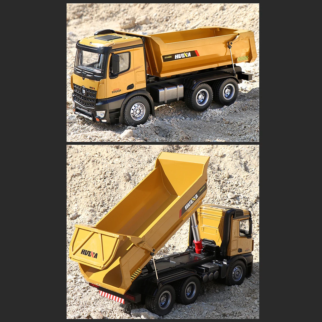

New 1:14 2.4G 10CH Remote Control Alloy Dump Truck Transportation Engineering Vehicle Model