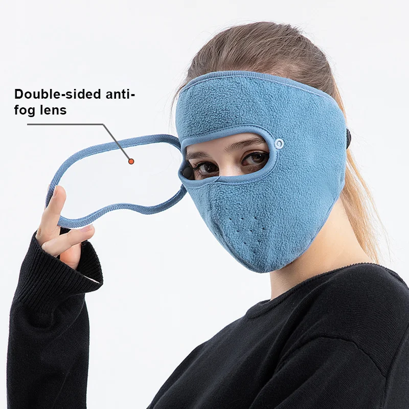 

Facial Protection Anti-Fog Dust-Proof Full Face Protection Headgear with Removable Goggles A7