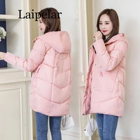 laipelar new winter women jacket casual solid thick warm long hooded parkas jackets female pocket sintepon snow coats m 3xl