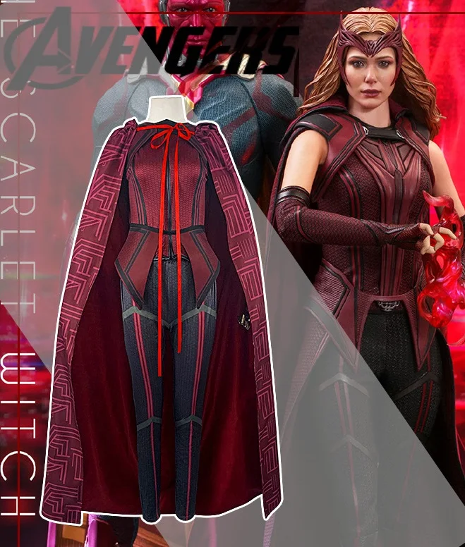 Wanda vision Scarlet Witch костюмы для косплея женские карнавальные на Хэллоуин |