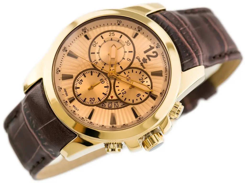 Мужские наручные часы модели 8016A GINO ROSSI коричневые Металлические Механические