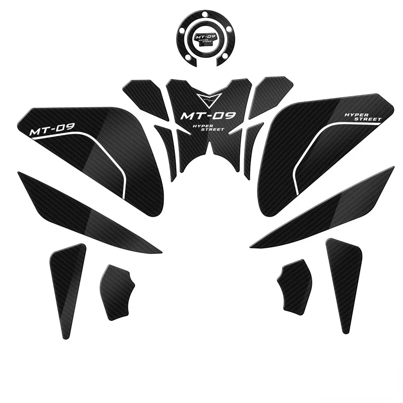 For YAMAHA MT09 mt 09 3D transparent stickers Motorcycle Fuel Tank Cap Sticker fuel decal Traction Side Pad Protector Decal | Автомобили и