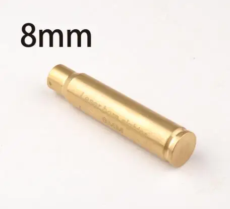 8mm Тактический красный лазерный латунный Boresight CAL Картридж Диаметр Sighter картридж 8 мм 9 мм. 308 6,5X55. 223. 38 7,62X54 охотничий прицел - Цвет: 8mm