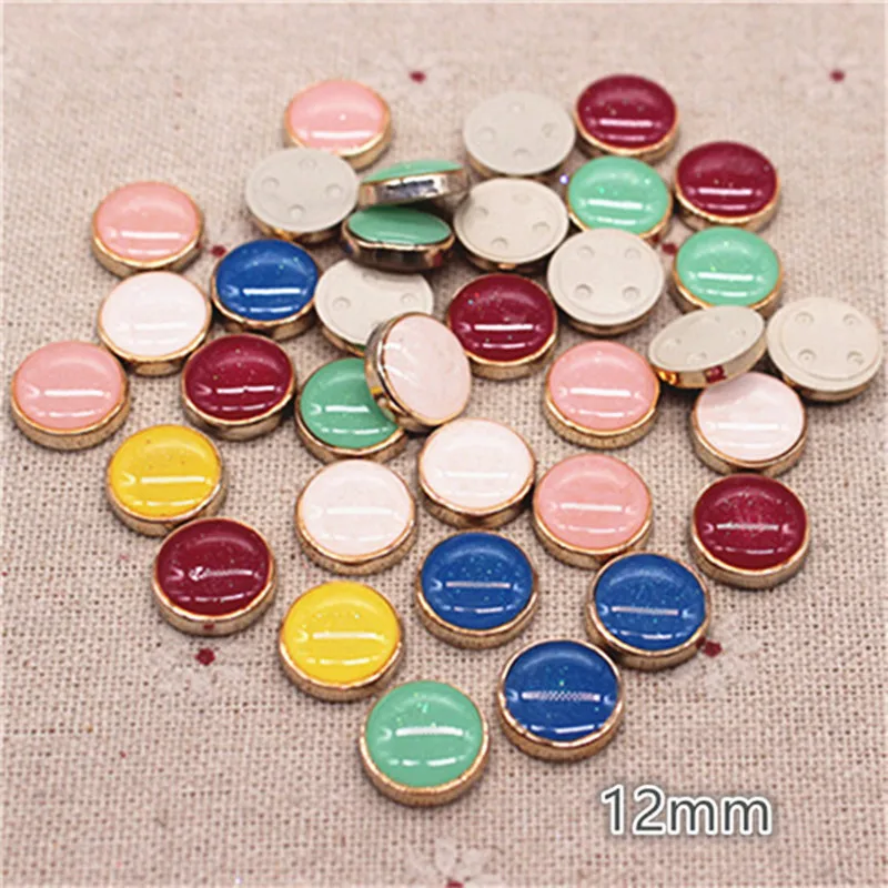 Круглые пластиковые зажимы для волос 12 мм 30 шт.|Пуговицы| |