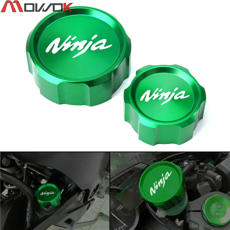 Крышка Резервуара тормозной жидкости для Kawasaki Z1000SX Ninja 1000 ZX10R ZX6R Z900RS Z750|Накладки и
