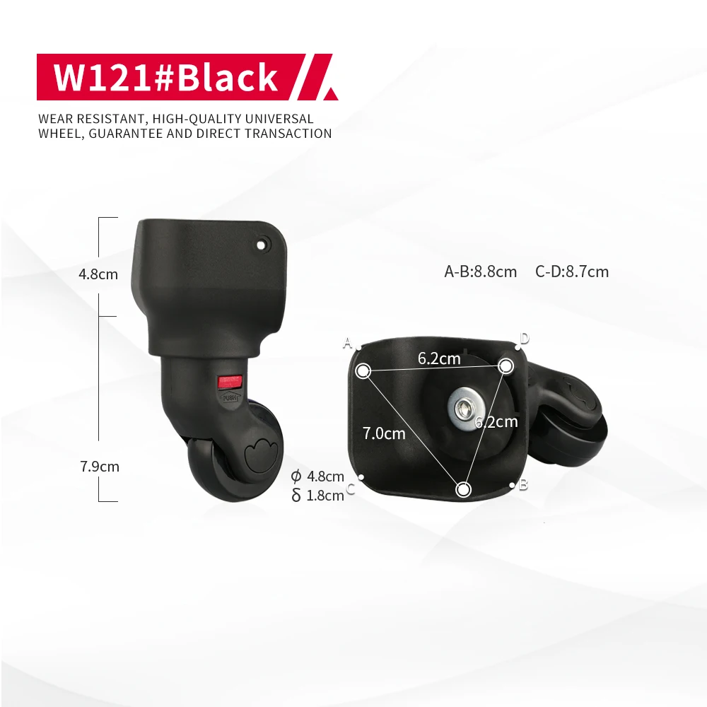 DILONG W121 Suitable for any sizes wheels accessories trolley case  luggage suitcase replacement wear-resistant universal wheel