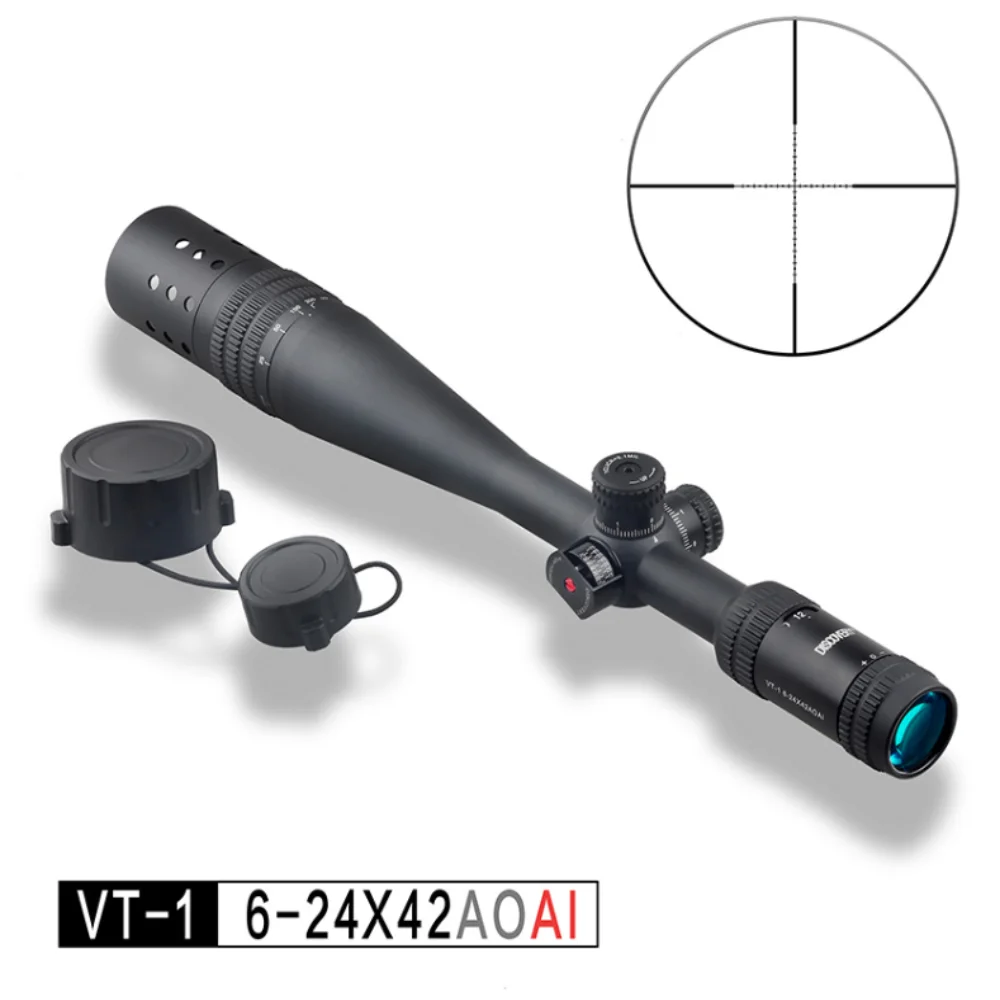 

Discovery Optics VT-1 6-24X42AOAI Rifle Scope 25.4MM Tube Hunting Sight Long Range Tactical Telescope Fit.223REM Airgun Shooting