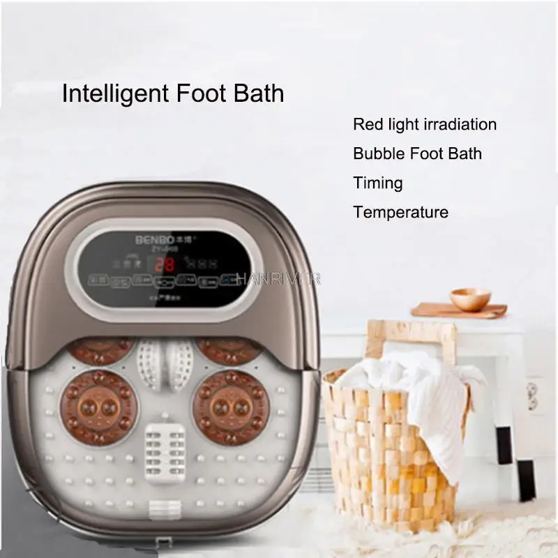 Foot Massage bath automatic Feet basin electric heating machine home use Fingers knead fumigation massage Tai Chi kneading Spa |