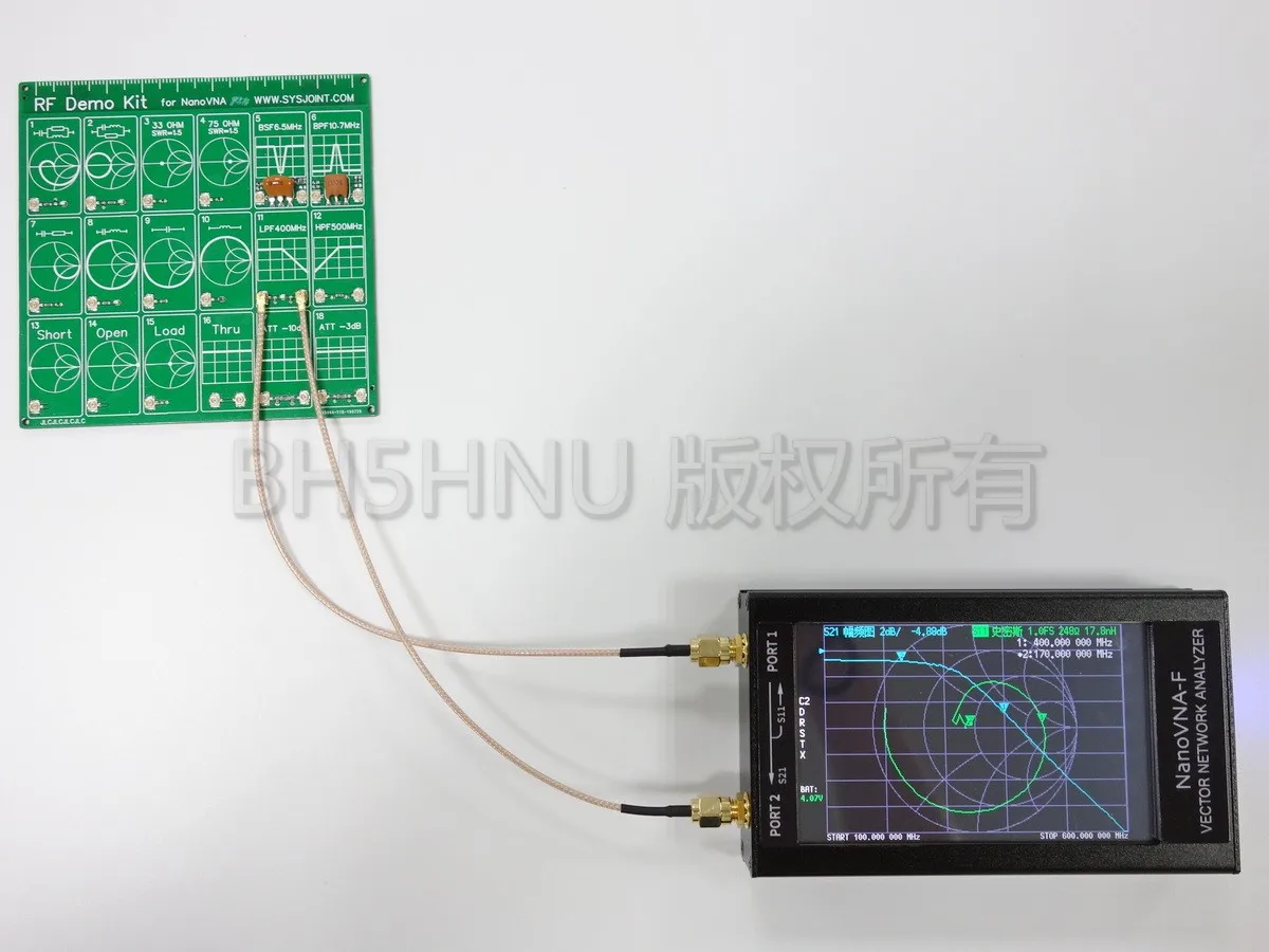 Векторный анализатор сети NanoVNA F VHF/UHF 4 3 дюйма 50 1 ГГц|Детали и аксессуары для