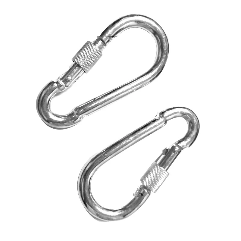 

Hooks Electro-galvanized Aluminum Keychain Alloy Carabiner Clip Outdoor Spring Snap Climbing Camping Hiking