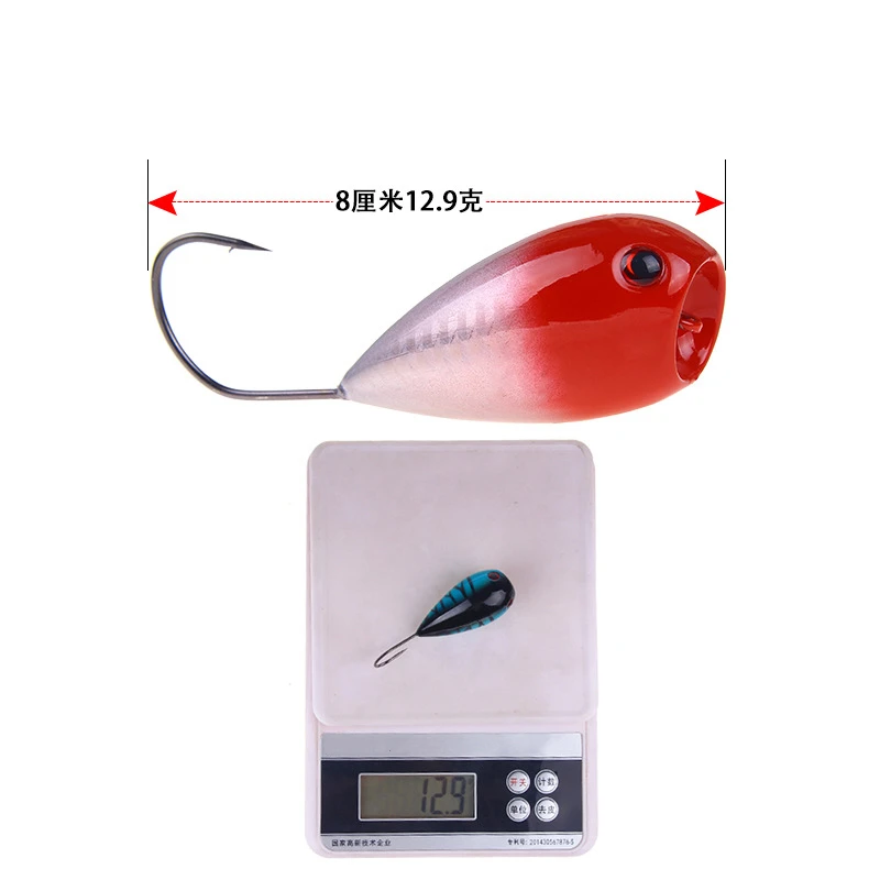 1Pcs/lot Popper Fishing Lure Crankbaits 8cm 13g Artificial Baits Croatian EGG Floating Hard Bait with Single Hook | Спорт и