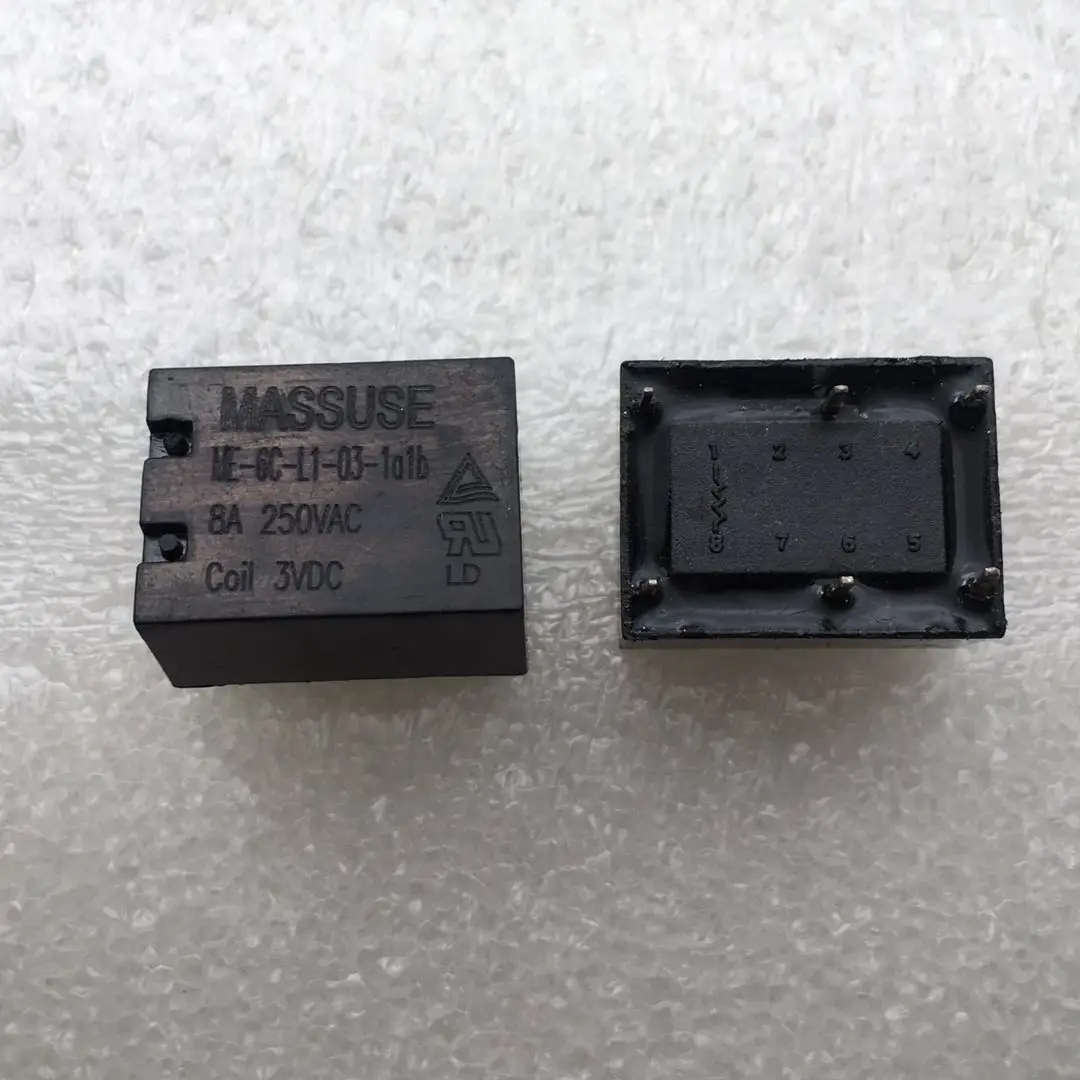 5 шт./лот 100% оригинальное новое реле ME-6C-L1-03-1A1B 3VDC ME-6C-L1-03-1A1B-3VDC ME 6C L1 03 1A1B 3V 8A 250VAC 6PIN