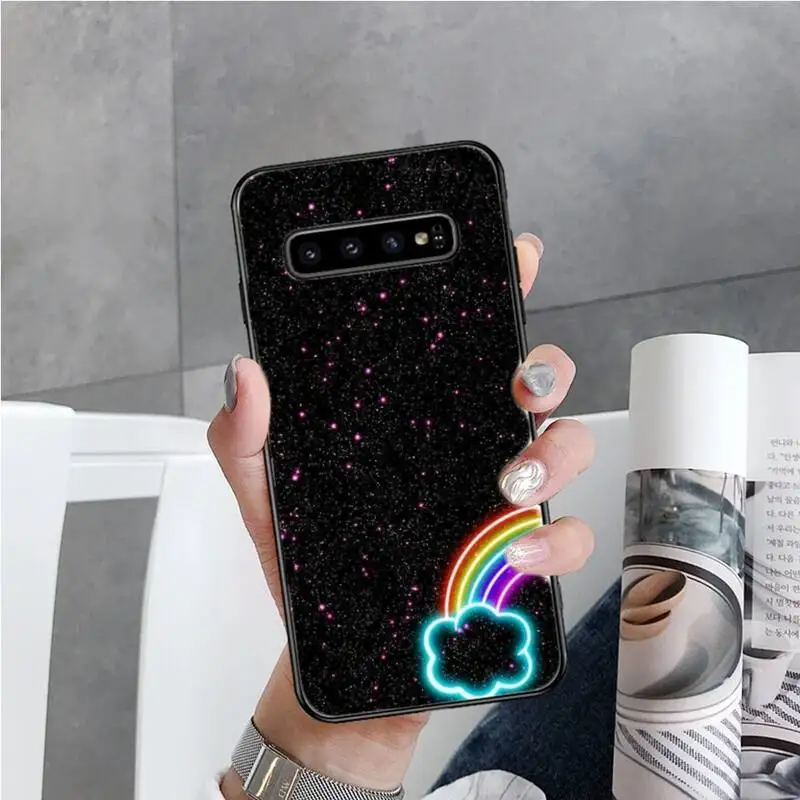 

Rainbow art color painting Phone Case For Samsung S6 S7 edge S8 S9 S10 e plus A10 A50 A70 note8 J7 2017