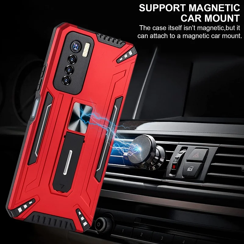 Противоударный Магнитный чехол-подставка для Tecno Camon 17 Pro Spark 6 Go | Мобильные