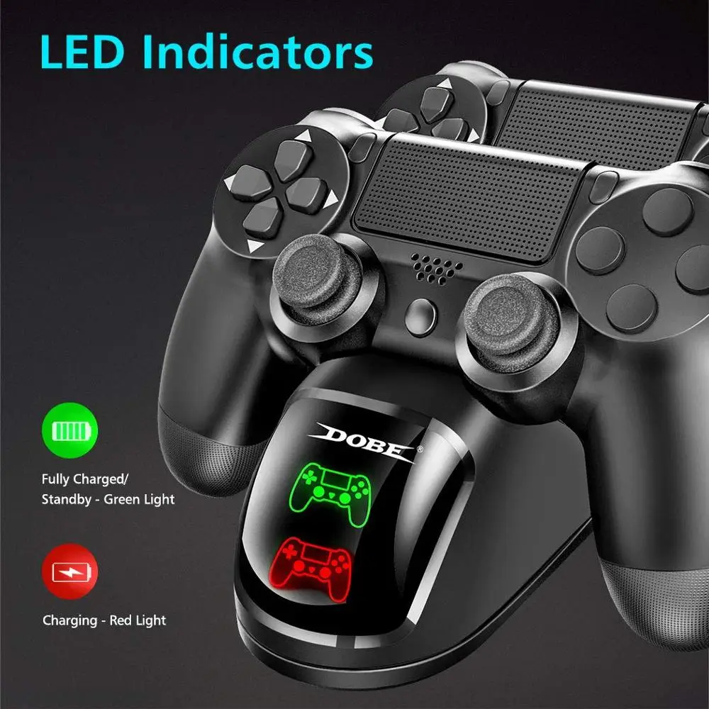 

Док-станция с двумя USB-портами для быстрой зарядки PS4/PS4 Slim/PS4 Pro