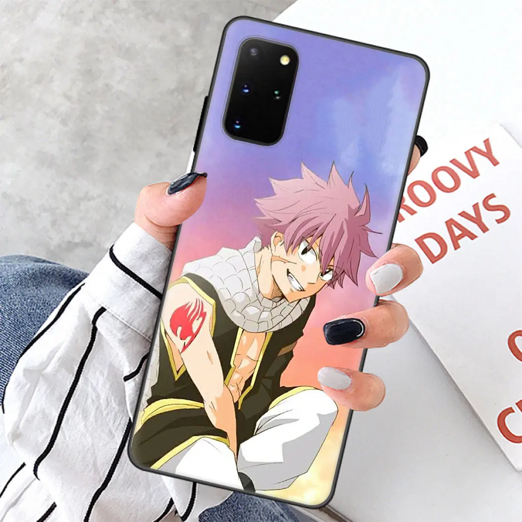 Мягкий силиконовый чехол для Samsung Note 8 9 S6 S7 Edge S8 S10 10 Plus S10E черный телефона Аниме