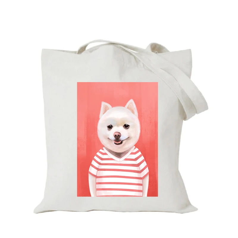 shopping bag 04 Origina kawaii Мультфильм на заказ сумка из экологичного текстиля привлекательная Сумка-тоут настроить Эко сумки diy сумка для покупок с логотипом, складные многоразовые сумки - Цвет: shopping bag 04