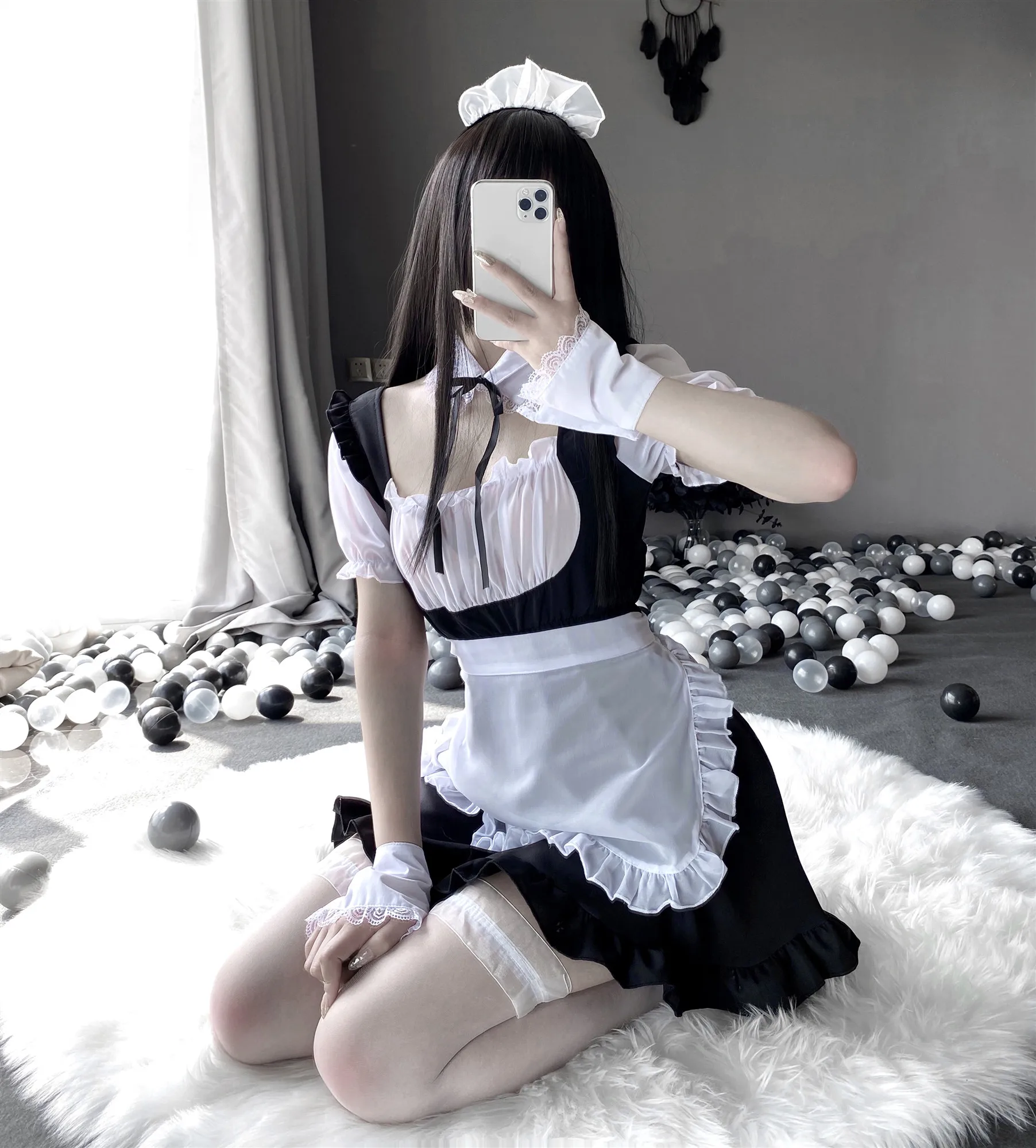 

Сексуальный костюм горничной для косплея, платье, костюм, нижнее белье для ролевых игр, Лолита, искусственное Эротическое порно, Женский кос...