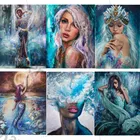 5D алмазная живопись своими руками Фея Королева Принцесса морской пейзаж Полный алмаз вышивка крестиком искусство