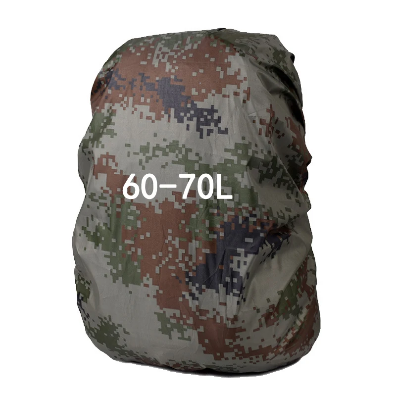 Digital 60-70L 30-80L Камуфляжный Портативный Открытый походный нейлоновый пылезащитный Камуфляжный водонепроницаемый рюкзак-дождевик для рыбалки и охоты - Цвет: Digital 60-70L