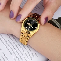 wwoor 2021 new top luxury brand women golden black watch fashion stainless steel quartz waterproof wristwatches relogio feminino