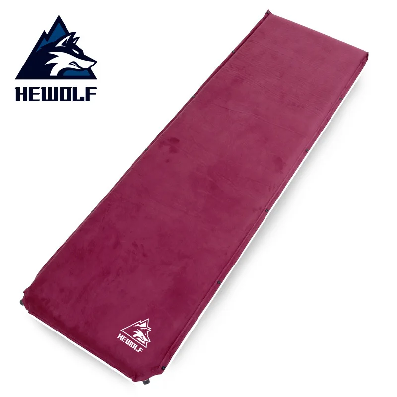 

Hewolf Suede Splicable Camp Air Mat Automatic Inflatable Outdoor Picnic Barbecue Beach Rest Mattress Tent Bed Mat 200x63x6.4cm