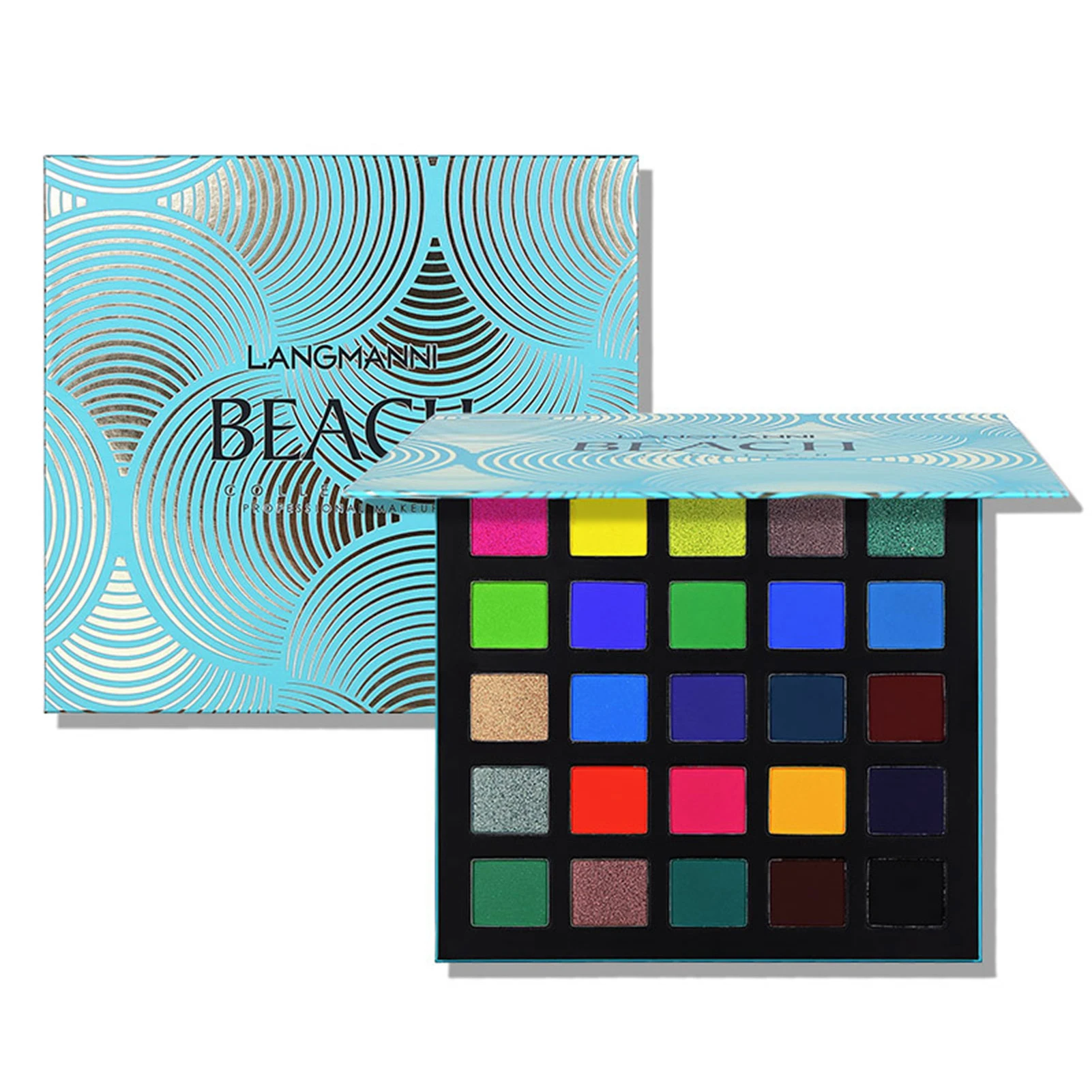 

25 Color Eyeshadow Palette Warm Color Smoky Makeup Palette Matte Multicolor Eyeshadow Palette Lasting Professional 1pc
