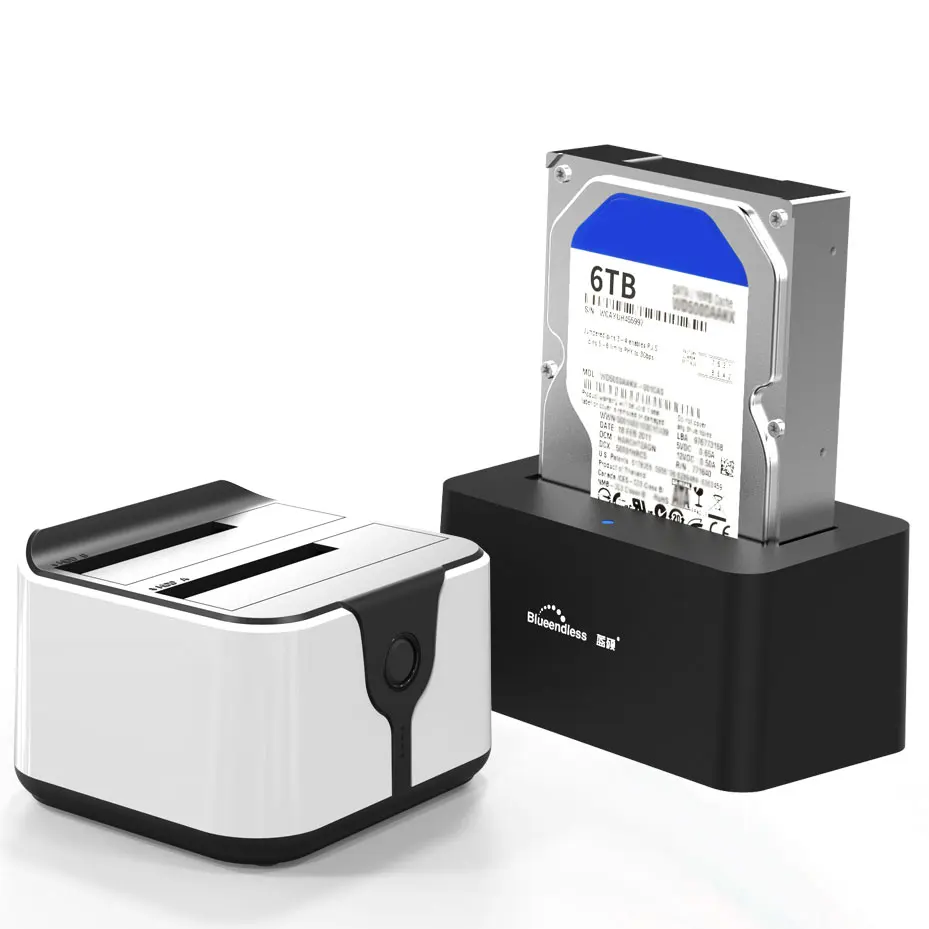 2 Bay SATA USB 3 0 SSD HDD чехол Usb жесткий диск Корпус для внешнего жесткого диска док