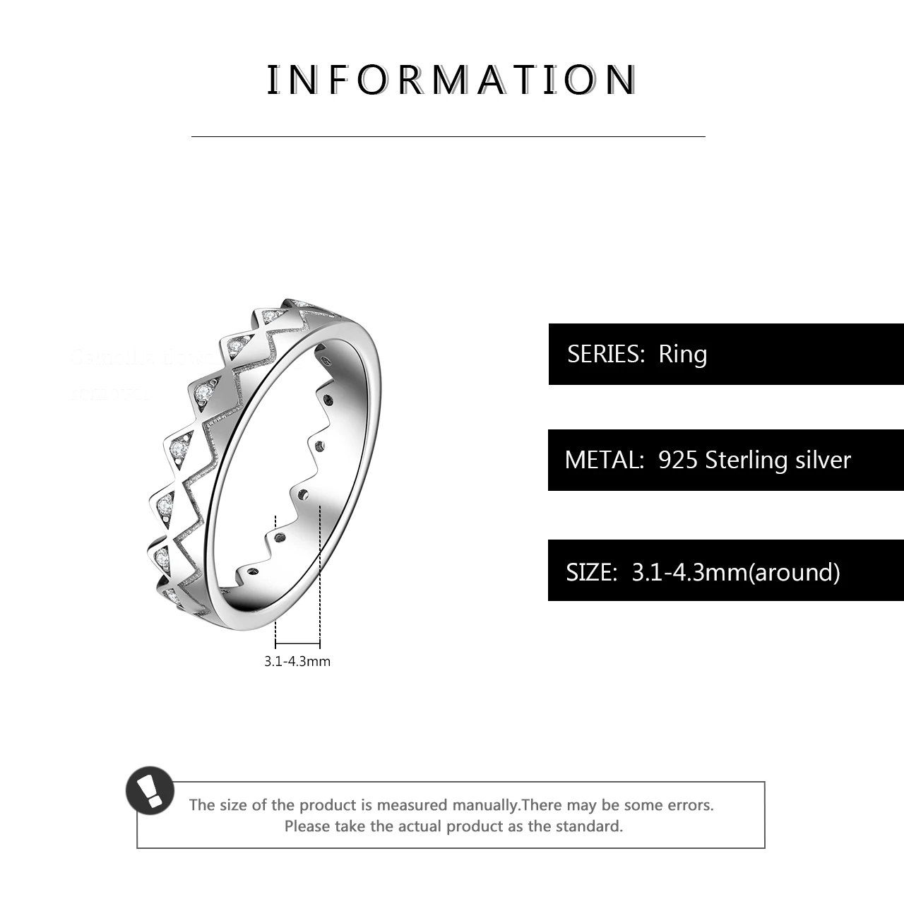 Женское кольцо из серебра 100% пробы с фианитом | Украшения и аксессуары