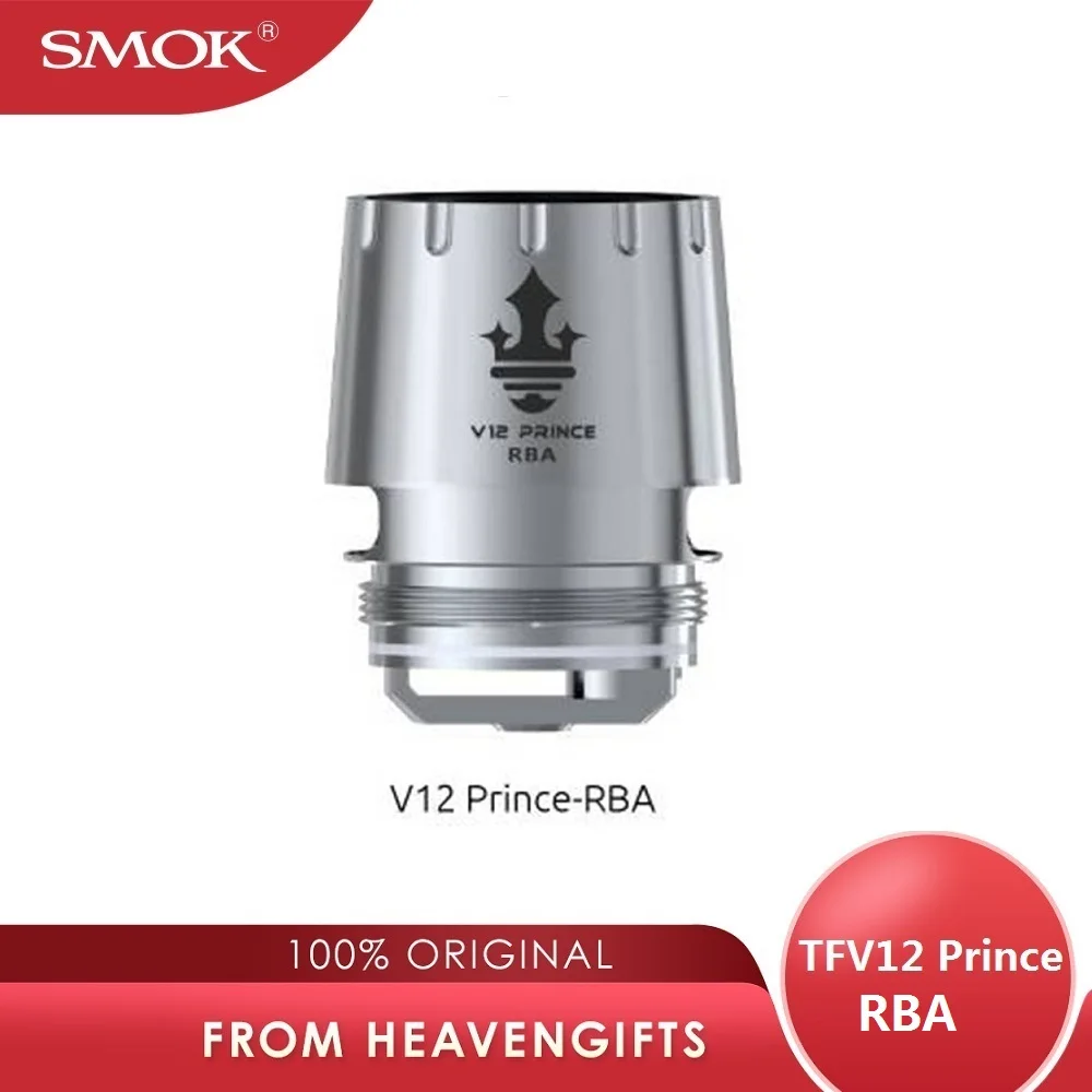 Оригинальный SMOK TFV12 PRINCE RBA катушка 0.25ohm головка электронная сигарета подходит для