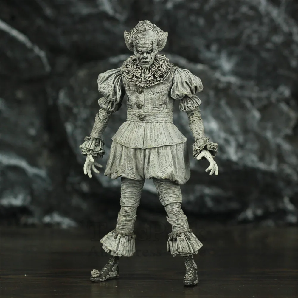 SDCC 2019 Pennywise IT Etched 7 &quot2017 экшн-фигурка Стивен Кинг черно-белый B &amp W Эксклюзивные
