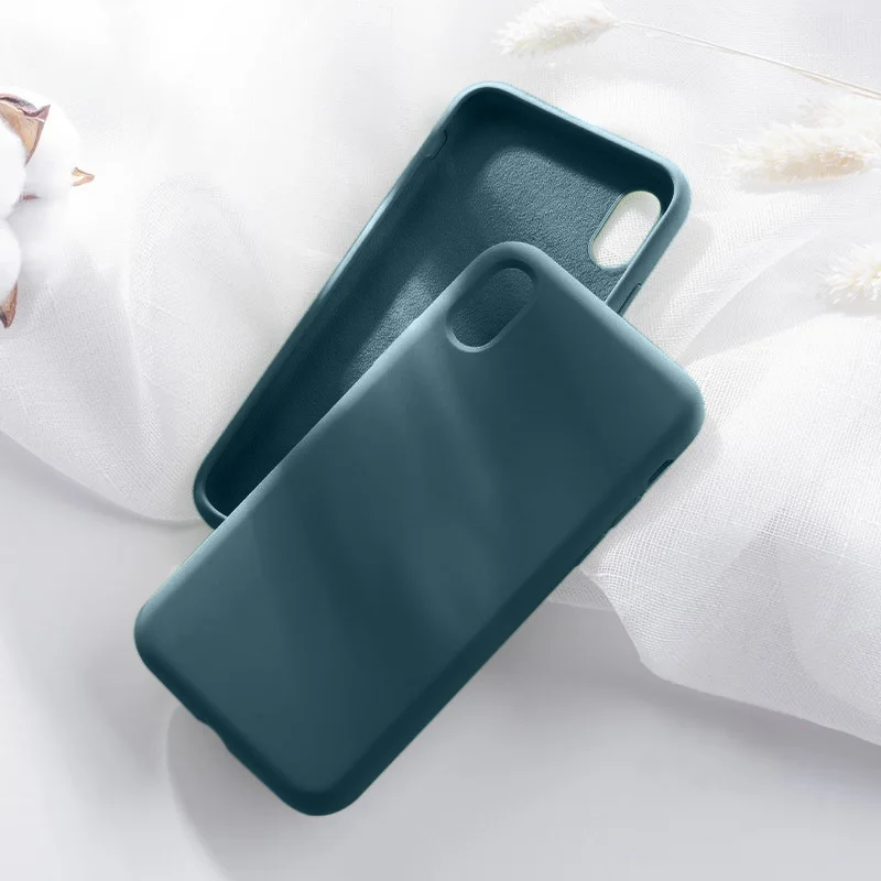 Простой сплошной цвет силиконовый чехол для телефона для iPhone 11 XS Max X XR милый карамельный цвет мягкая задняя крышка для iPhone 6 6s 7 8 Plus чехол