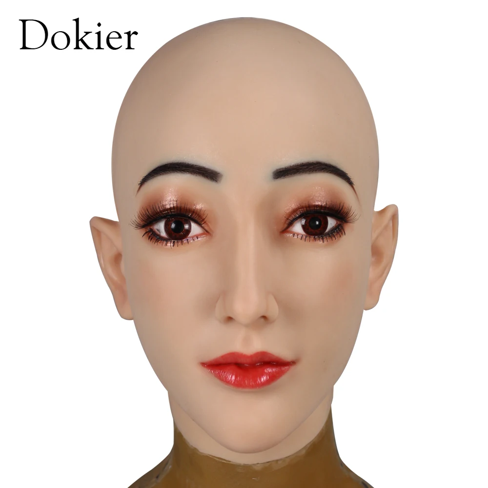 Реалистичный силиконовый маскарадный костюм Dokier маски реквизит для Crossdressering