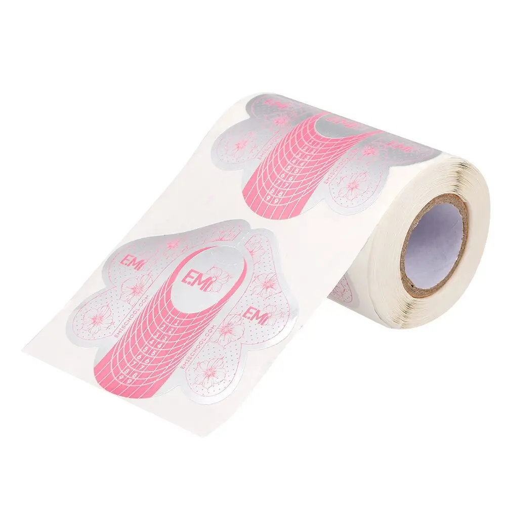 

Sculpted Acrylic Nail Art Tips Extension Forms Guide Stickers Self Adhesive Acrylic UV Gel Form Tool