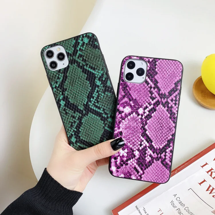 Чехол для телефона из змеиной кожи iphone 11 pro max чехлы X XR XS 8 7 6 6S Plus SE 2020 10 милые цвета