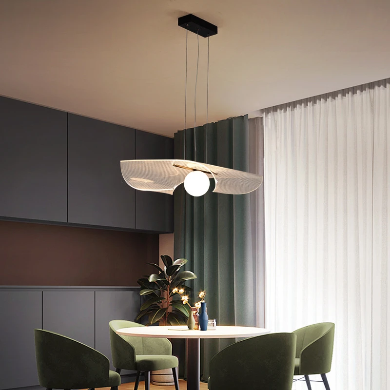 

Nordic Modern Acrylic Lampshade Pendant Lights for Living Room Decoration Ceiling Chandelier Home Lighting Hanging Bedroom Lamp