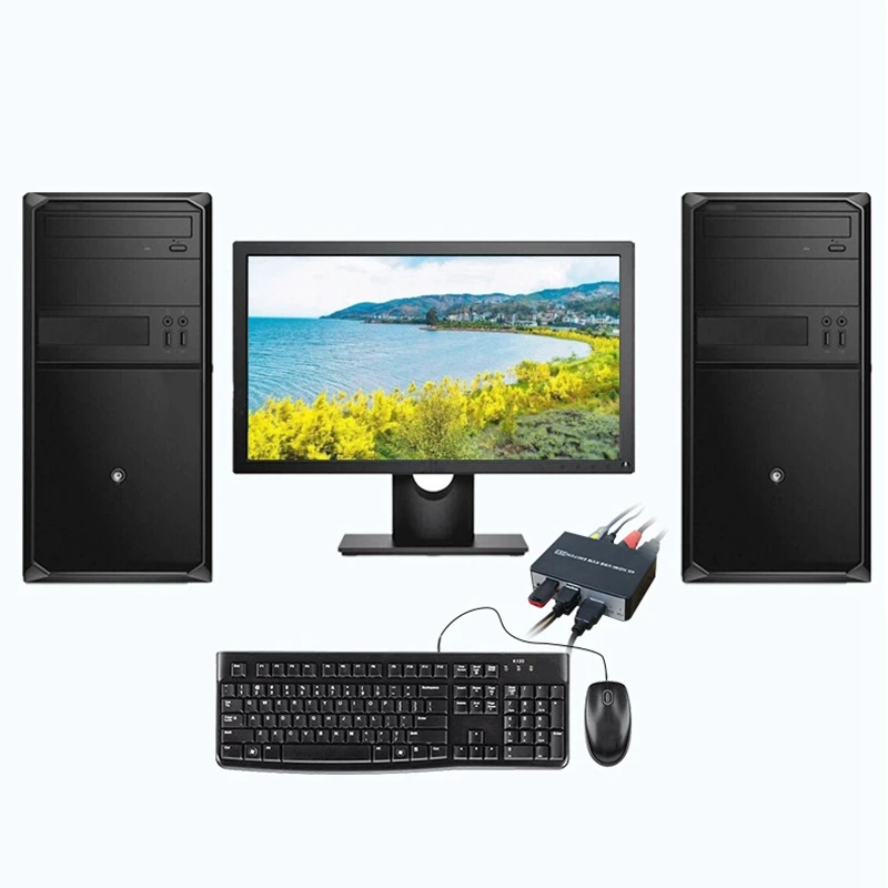 HDMI USB KVM переключатель поддержка переключения Hotkey 4K/60 Гц 2 в 1 выход для обмена