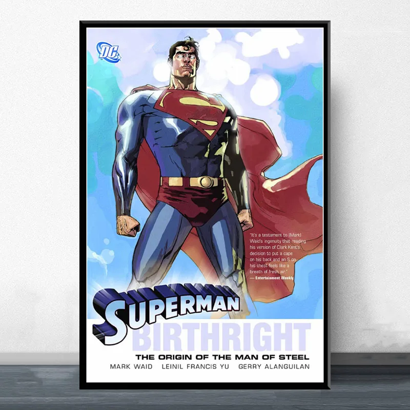 Бэтмен Супермен Чудо-Женщина Лига Справедливости классический DC комикс обложка книги Искусство Живопись Шелковый Холст плакат настенный домашний декор
