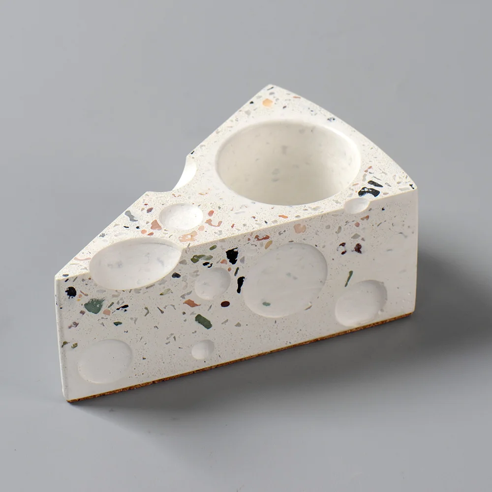 Silicone Mold for Cement Candle Holders Concrete Succulent Planter Mould Cheese Shape Craft Decorations | Дом и сад