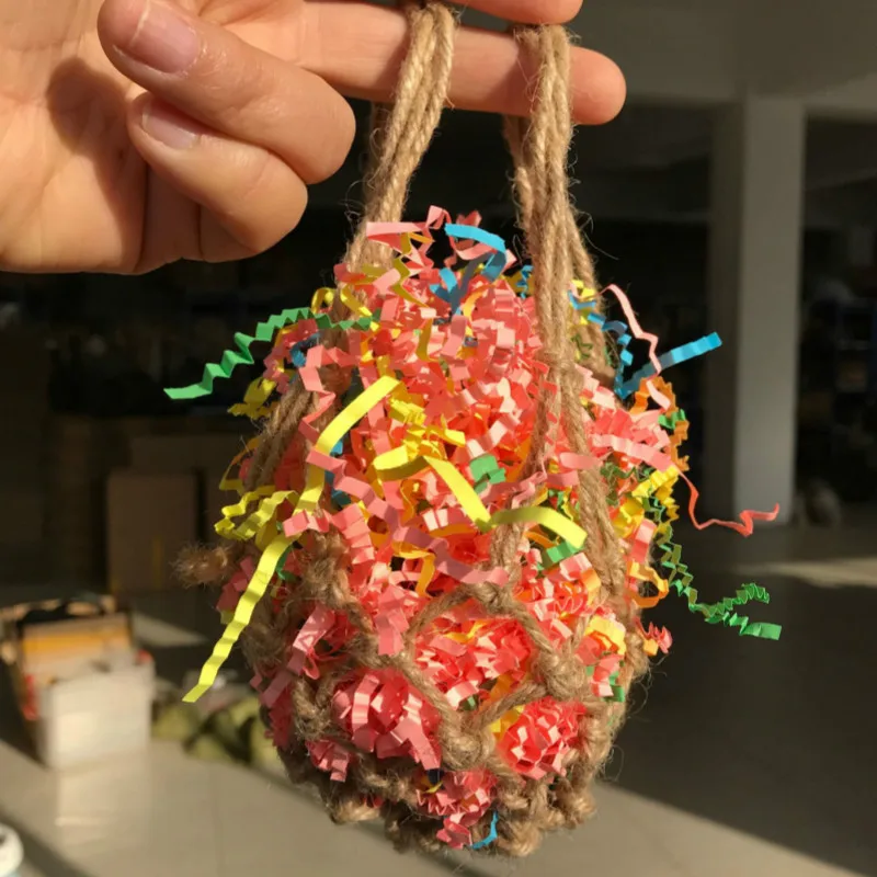 

Игрушки для попугаев, игрушки для рисования попугаев, пеньковая веревка, карманная бумажная шелковая игрушка