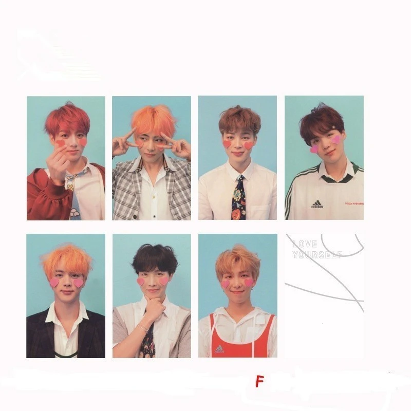KPOP Bangtan мальчик альбом воспоминания о ломо карты V SUGA сделано бумага фото лампа карты плакат HDPhotocard 3RD 5TH LOVE YOURSELF AllCard - Цвет: 5