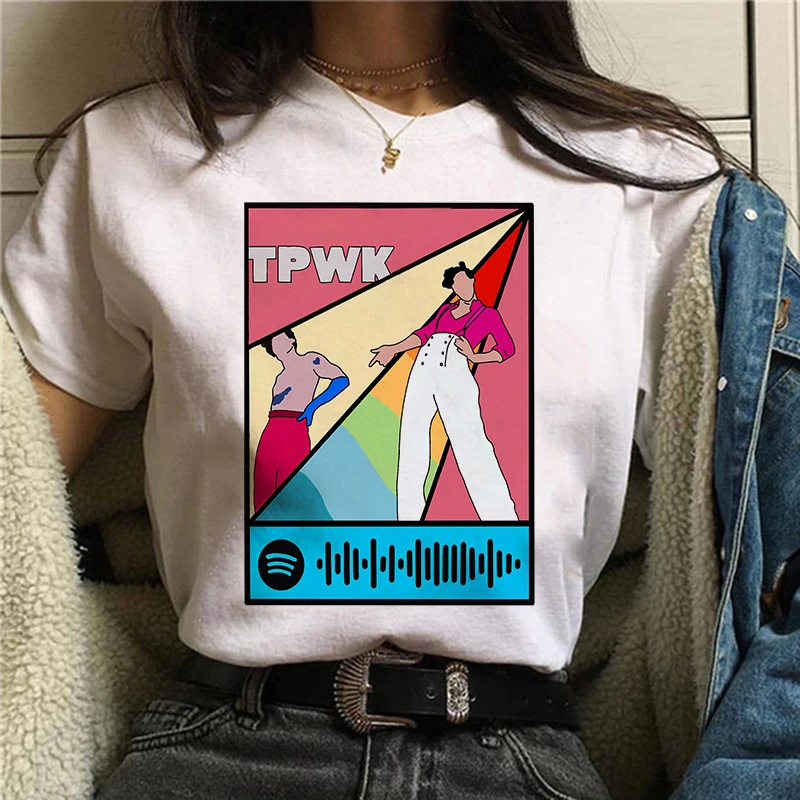 

Women's T-shirts Harry Styles graphic t shirt women Watermelon sugar Tops Harajuku TPWK butterfly Tees Korean Top Female