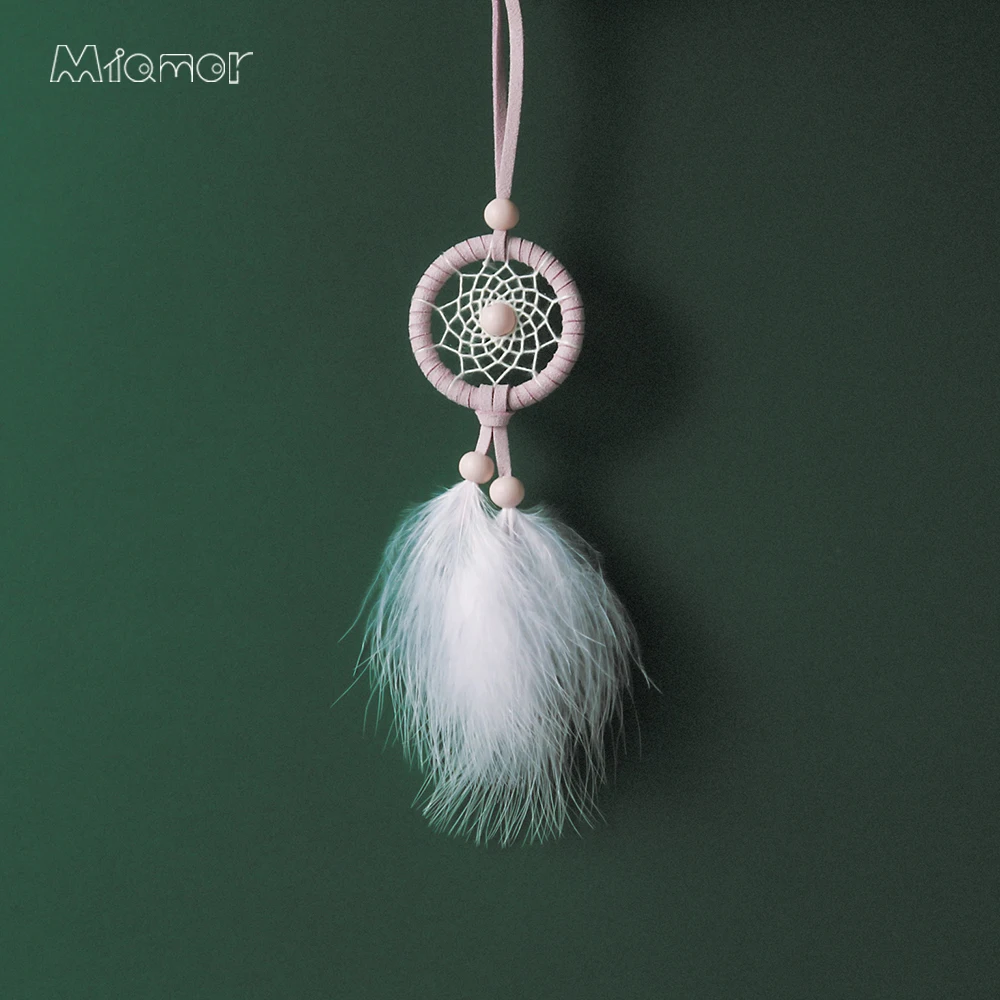 MIAMOR 4 Colors MINI Dreamcatcher DIY Kit Nursery School Kids Room Decoration Car Bag Hanging Pendant Decor Accessories amor053 | Дом и сад