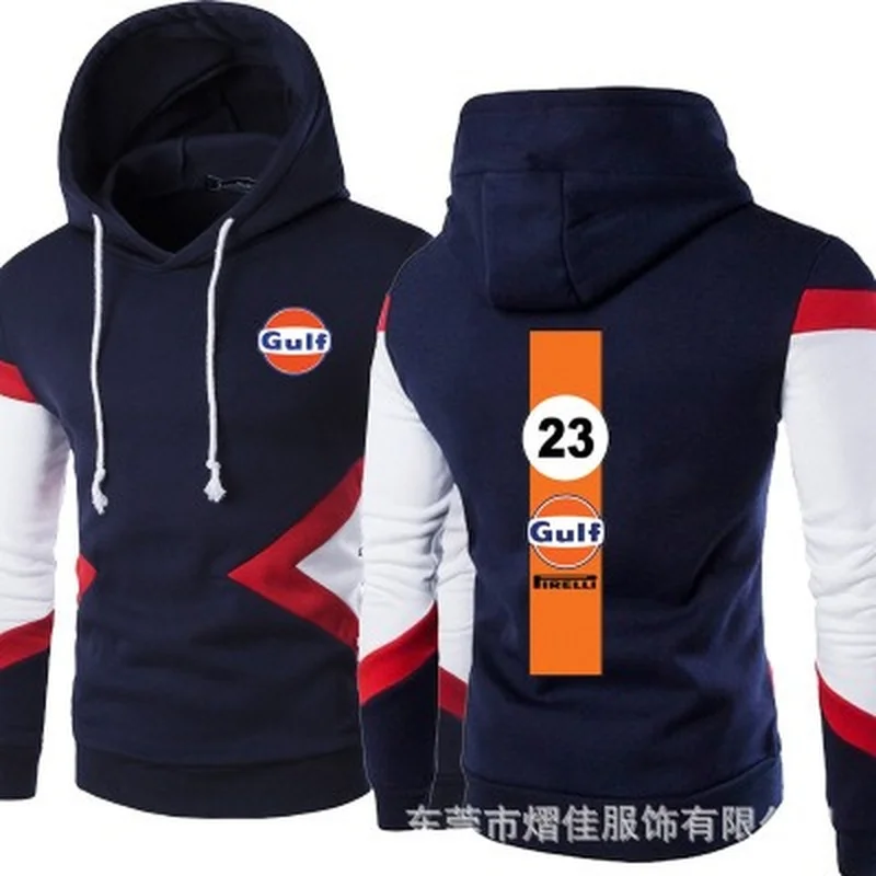 2021 New Men Gulf Spring Autumn Fashion Pullover Sweatshirts Patchwork Casual Cotton Hoodies Clothing S-5XL Size | Автомобили и