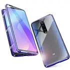 Магнитный чехол для Xiaomi Redmi Note 8, 9 Pro, двухсторонний металлический чехол из закаленного стекла для Xiaomi Mi A3 Lite, Note 10 Pro, 9T, 9A, 10T