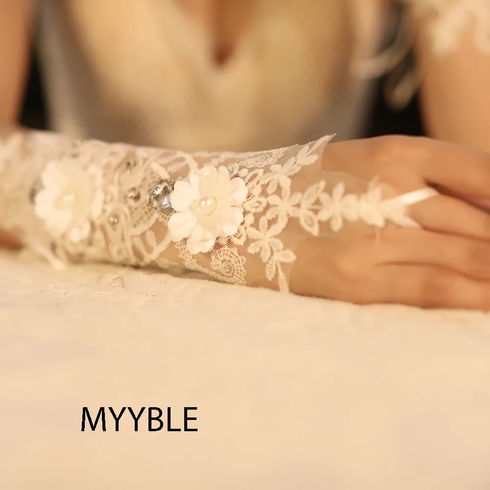 MYYBLE 2020 новые изготовленные на заказ свадебные перчатки Сказочный жемчуг алмаз