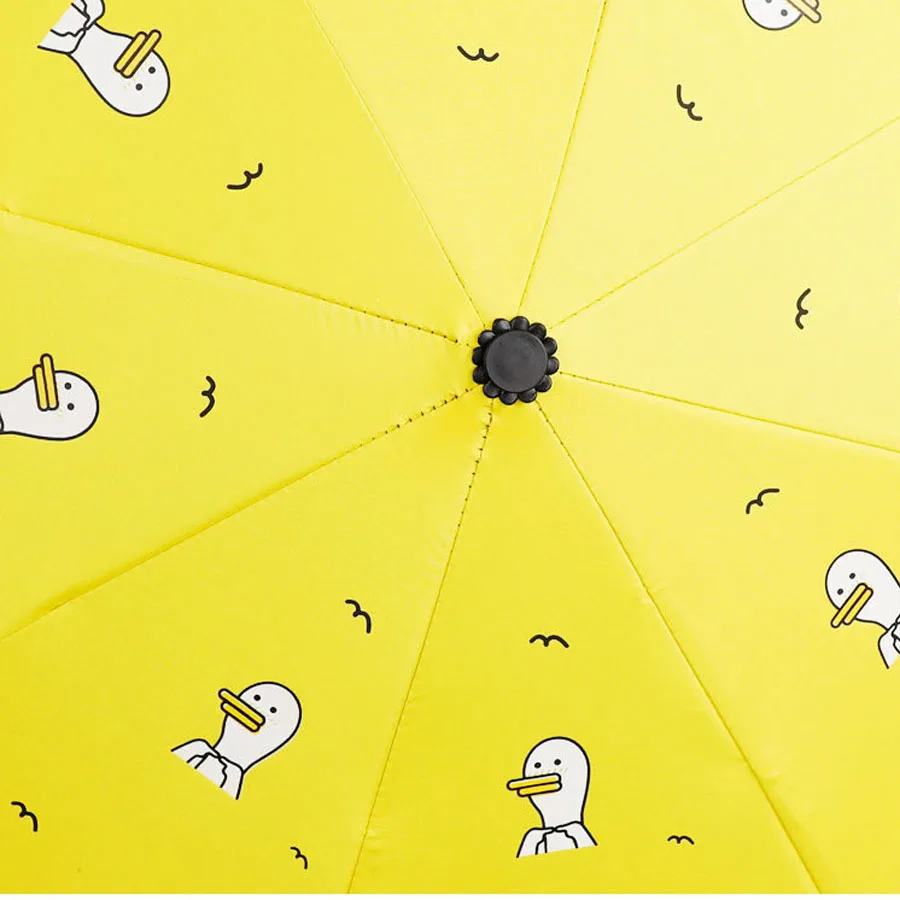 

Creative automatic umbrella cute cute duck folding umbrella sunscreen umbrella sunny umbrella sunshade umbrellaA715